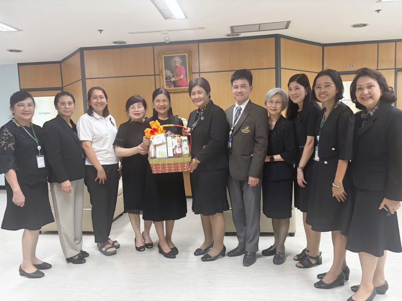 คณะพยาบาลศาสตร์ มหาวิทยาลัยสวนดุสิต เข้าพบคณบดีและผู้บริหารคณะพยาบาลศาสตร์เกื้อการุณย์ มหาวิทยาลัยนวมินทราธิราช พร้อมสวัสดีปีใหม่ ๒๕๖๙